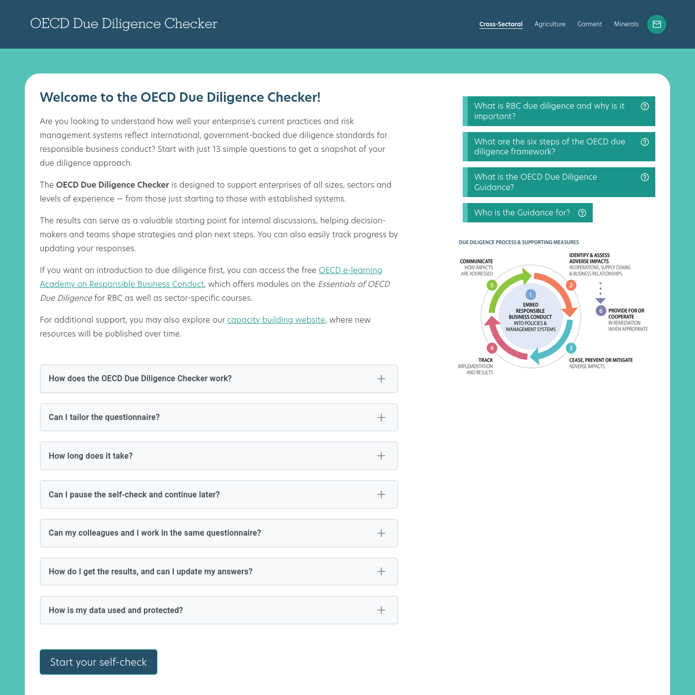 Screenshot of the linked website