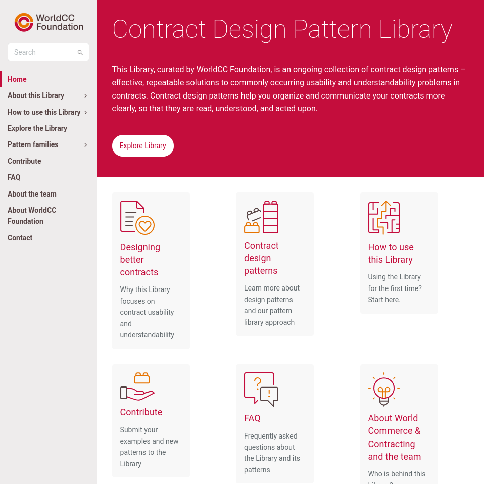 Screenshot of the linked website